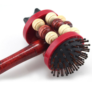 Martillo de masaje Promise de 35x12 cm, rodillo de madera para masaje de percusión para todo el cuerpo, hombros y cuello - Product Image 3