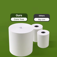 Papel Térmico para Facturas de Alta Calidad, 50gsm, 80x80mm, Secado Rápido, Anti-Decoloración, para Oficina, Negocios y Puntos de Venta
