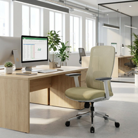 Silla de Oficina Ergonómica Contemporánea con Reposabrazos Ajustables en 3D, Giratoria, con Malla y Tela para Uso en Talleres y Oficinas