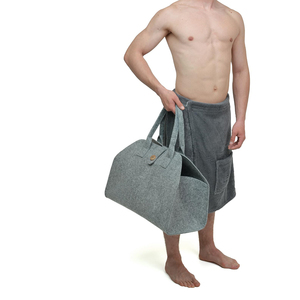 Bolsa de fieltro de lana al por mayor, hecha a mano, ecológica, gris, para <span class=keywords><strong>sauna</strong></span>, spa, almacenamiento, sombrero, <span class=keywords><strong>kilt</strong></span>, guante, cojín de asiento - Product Image 5