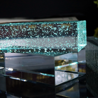 Brique en cristal clair et coloré, bloc de 200x100x50mm de haute qualité