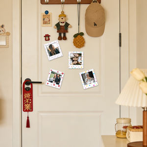 Marco de fotos magnético de plástico DIY para fotos de 5 pulgadas (Pola/Ancho/5 pulgadas de ancho), marco de fotos <span class=keywords><strong>digital</strong></span> grande con múltiples patrones para refrigerador - Product Image 4