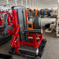Appareil de musculation professionnel à charges guidées pour soulevé de cuisse assis et extension de jambe, idéal pour l'entraînement des muscles des jambes en salle de sport
