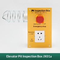 Boîte d'inspection de puits d'ascenseur Mitsubishi en acier inoxydable de haute qualité pour Kone JX01 XD, idéale pour les hôpitaux, appartements et écoles