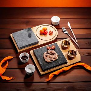 Piedra de Lava Volcánica Natural, <span class=keywords><strong>Granito</strong></span>, Estilo Coreano, Antiadherente, Ecológica, para Asar Carne, con Dispositivo de Seguridad contra Llamas para Parrilla - Product Image 6