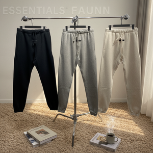 Pantaloni della Collezione SS22 Essentials Season 8 con Lettere Floccate, Joggers Hip Hop di Lusso, Pantaloni Sportivi Personalizzati per <span class=keywords><strong>Uomo</strong></span> - Product Image 1