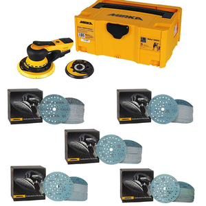 Dischi <span class=keywords><strong>Abrasivi</strong></span> Premium in Ceramica <span class=keywords><strong>Mirka</strong></span> Galaxy Multifit 6 Pollici (150mm) Floccati Porosi per Carteggiatura Auto - Product Image 6