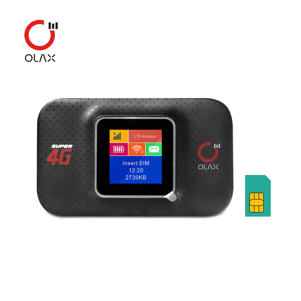 Olax mf982 roteadores móveis 4g de bolso, wi-fi, rooter de 3000mah, wi-fi, 4g lte, modem hotspotr, roteadores ao ar livre com cartão sim