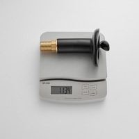 Robinet de lavabo monotrou en cuivre massif, design moderne et minimaliste, avec bec cascade en céramique en forme de cœur, pour eau froide et chaude