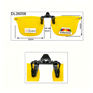 Gafas de Visión Nocturna Polarizadas Multiestilo Sin Montura con Clip Amarillo Anti Luz Azul, Unisex, para Conducir de Noche, con Logotipo Personalizado OEM ODM - Product Image 5