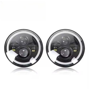 Faros LED Redondos de 7 Pulgadas con Halo Rojo, Azul y Verde, DRL 6000K, 3000LM, 30W, Bombilla H4, 12V, para Wrangler, para Autos Universales - Product Image 2