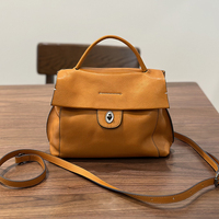 Tas Selempang Kulit Sapi Lapis Atas dengan Logo Kustom, Pegangan Atas, untuk Wanita, Cocok untuk Kerja, Bepergian, dan Aktivitas Sehari-hari
