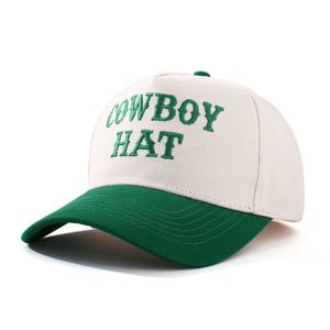 New Summer Cotton Baseball Cap COWBOYHAT Letters Embroidered Baseball <b>Hats</b> - Product Image 5