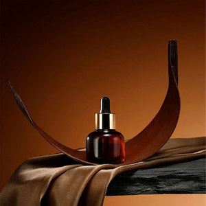 Mingsheng - Botella de Vidrio Ámbar de Lujo de 30 ml con Gotero, Mini Botella Vacía de 2 oz, Esmerilada, para Perfume, Suero, Aceite Capilar - Product Image 3