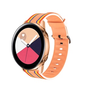 <span class=keywords><strong>Bracelet</strong></span> de montre en silicone 20mm 22mm pour <span class=keywords><strong>Samsung</strong></span> Galaxy 42mm 46mm Active 2 <span class=keywords><strong>Gear</strong></span> <span class=keywords><strong>S2</strong></span> S3 <span class=keywords><strong>Bracelet</strong></span> pour Huawei Huami Smart Watch - Product Image 5