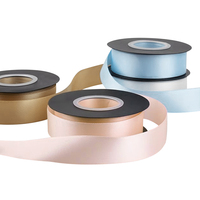 Vente en gros de ruban imprimé en satin à face unique de 4cm vente directe d'usine pour l'emballage et les décorations de fleurs