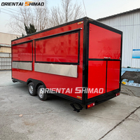 Chariot à crème glacée de la rue Mobile Poulet rôti alimentaire Van Mobile Food Trailer Mobiler Truck pour les États-Unis
