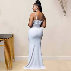 Nuevo Vestido Largo de Gasa para Mujer, con Bordado, para Fiesta, Club, Moda 2026 - Product Image 5