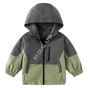 Most Demandable Unisex Kid <b>Jacket</b> <b>Fleece</b> <b>Lining</b> Zipper Closure Detachable Hood Breathable Eco-Friendly for Fall/Winter Seasons - Product Image 3