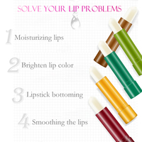 Baume à lèvres hydratant Aichun Beauty personnalisé à la vitamine C, mini, couleur rose naturelle changeante, pour femmes et filles aux lèvres sèches, vente en gros
