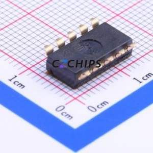 DSIC05TSGET DIP Switch SMD-10P,6x12.7mm Switch Flat Toggle, Groove Type Single Pole Single Throw 5 2.54mm - Product Image 2