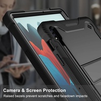 Étui de tablette chaud pour Samsung Galaxy Tab S10 FE Plus 11 pouces 2025, protection contre les chocs, protection contre les chutes, coque de tablette en plastique rigide avec béquille