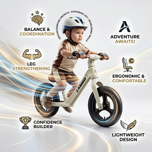 Vélo d'équilibre léger en acier haute teneur en carbone pour enfants, 6 pouces, pour tout-petits de <span class=keywords><strong>1</strong></span> à 3 ans, certifié CE ASTM - Product Image 4