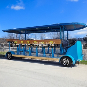 Vélo biplace à vitesse unique de style américain avec fourche électrique en acier, pédale ordinaire et frein à disque, disponible à la vente - Product Image 2