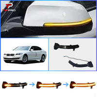 TMPRO - Intermitente LED Dinámico para Espejo Lateral para BMW Serie 5 F10 F11 F07 F18/Serie 7 F01 F02, Indicador de Señal de Giro Secuencial Ámbar