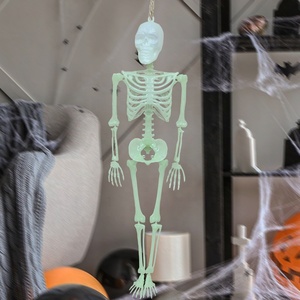 Decoraciones de Calaveras Luminosas para Halloween, Esqueletos que Brillan en la Oscuridad, Accesorios Extraños para Celebraciones - Product Image 4