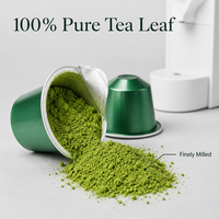 Boîte d'essai de 20 capsules de matcha espresso, dosettes de thé vert latte, machine à café individuelle, prix de gros