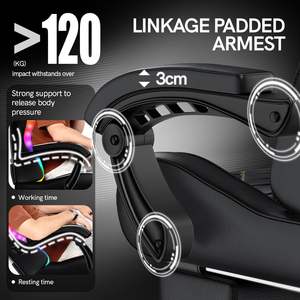 Silla Gamer USB con Iluminación LED RGB, Sillas para Videojuegos para tu Configuración de Juego, Silla Gamer con Reposapiés Telescópico, Silla de Juego - Product Image 4