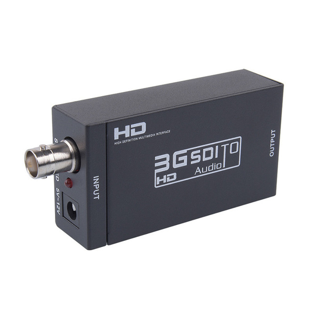 3G SDI to HDMI-Compatible Converter 1080p Input Camera DVR to Monitor HDTV Projector Adapter
