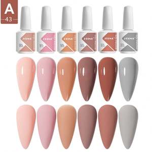 <span class=keywords><strong>Kit</strong></span> de Esmalte de Uñas en Gel de 6 Colores con Caja de Uñas sin Logotipo, Esmalte de Gel Semipermanente, Suministros de Arte de Uñas al por Mayor - Product Image 1