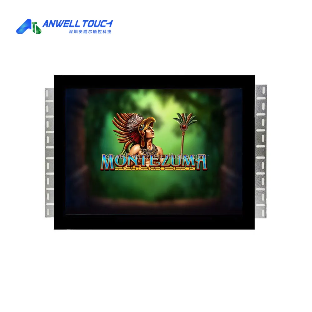 ANWELL-Monitor de juego POG, pantalla táctil de 17 pulgadas, Marco abierto