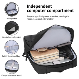 Zaino a Doppia Spalla da Viaggio e Lavoro Nuovo Stile con Logo Personalizzato, Multifunzionale, Impermeabile, Leggero da <span class=keywords><strong>Uomo</strong></span> per Uso Quotidiano e Laptop - Product Image 3