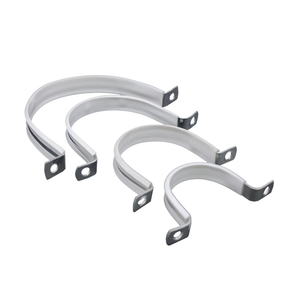 Clip Metálico de Gran Venta 2026 con Dos Orificios de Fijación, Clip para Tuberías con Revestimiento de <span class=keywords><strong>PVC</strong></span> Galvanizado, <span class=keywords><strong>Abrazadera</strong></span> para Tuberías Tipo C - Product Image 5