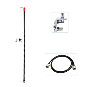 Antena Fire Stick de 3 pies para radio CB, antena móvil CB negra de 3 pies con soporte de cable - Product Image 1