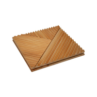 Panneaux muraux en bois à motif géométrique 3D de qualité supérieure Panneaux de décoration murale d'intérieur au design moderne Décoration murale pour la maison ou le bureau