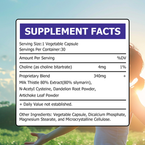 Wholesale <b>Liver</b> Detox <b>Capsules</b> with Proprietary Blend Detoxify and Cleanse the Body Improve Nutrient Absorption <b>Capsules</b> - Product Image 2