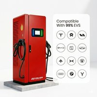 Estación de Carga para Vehículos Eléctricos Comercial Nueva Personalizada OEM/ODM, Cargador Rápido de CC de Doble Pistola de 60-160kW, Autenticación por Aplicación/RFID OCPP 1.6/2.0