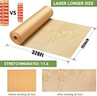 Papier d'emballage recyclable en nid d'abeille de Chine 15''x328' Remplace le film bulle pour l'emballage de déménagement et d'expédition