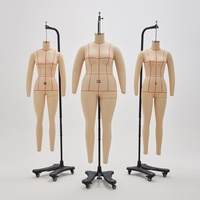Mannequin de couture professionnel en fibre de verre, taille US, pour femme, sans tête, corps entier, pose debout, avec lignes de grille pour la confection de patrons de couture