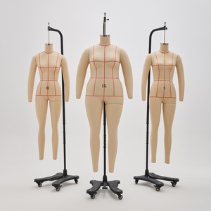 Maniquí profesional de fibra de vidrio sin cabeza para mujer, tamaño EE. UU., de cuerpo completo en pose de pie, con líneas guía para sastrería y patrones de <span class=keywords><strong>costura</strong></span>. - Product Image 1