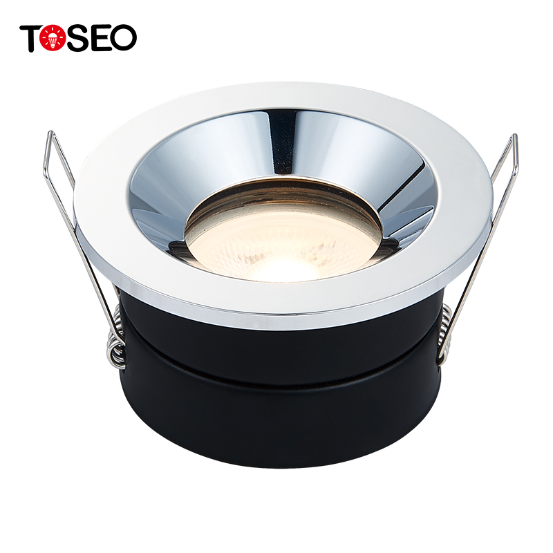 Chrome Round LED Recessed Waterproof IP65 Downlight For Office