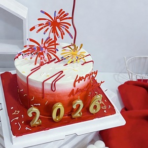 Honey And Sweetness 2026 New Year <b>Candle</b> Cake Decoration Acrylic Cake Plugin For Holiday Celebration - Product Image 3