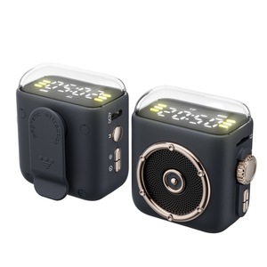 P6 Mini ngoài trời cho Bluetooth Speaker với LED chiếu sáng 5 Wát Magnetic Clip và đồng hồ báo thức Tủ nhựa Magnetic Clip Loa - Product Image 2