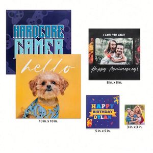 Aimant de réfrigérateur découpé sur mesure pour animaux de compagnie, cadeau personnalisé pour les amoureux des chiens et des chats, impression personnalisée occasionnelle, aimant décoratif promotionnel - Product Image 6