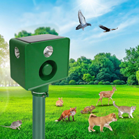 Lampe LED Solaire Anti-Parasites pour Volailles avec Lumières Clignotantes, Indice IP64, Lumière du Jour 5000K, Angle de Faisceau 360° pour Éloigner les Animaux
