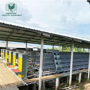 Poultry Farm Electric Galvanized A Type 4 Tiers Egg Laying Battery Layer Automatic Chicken Cage Equipment For Sale